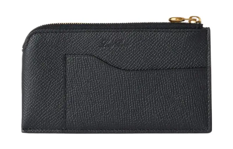 Loro Piana Calfskin Wallet Women's Marine Blue & Gray
