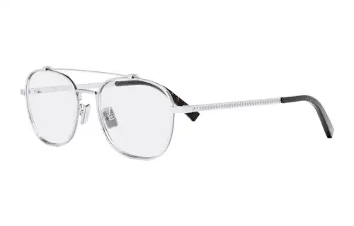 DIOR Metal Rectangular Eyeglass Frames Women's Silver