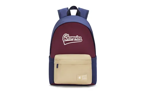 Champion Fabric Backpack Unisex Black/Green/Black Gray/Dark Red