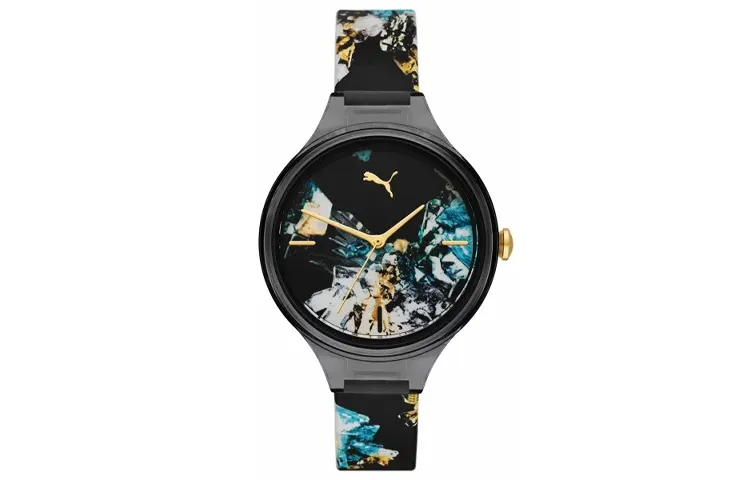 PUMA Wrist Watches Quartz Movement PC Plastic Strap 36mm Multicolor Watch Dial Women's Watch 30m Water Resistant
