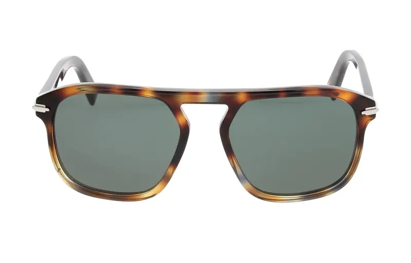 DIOR Acetate Metal Irregular Shape Sunglasses Men's Tortoiseshell