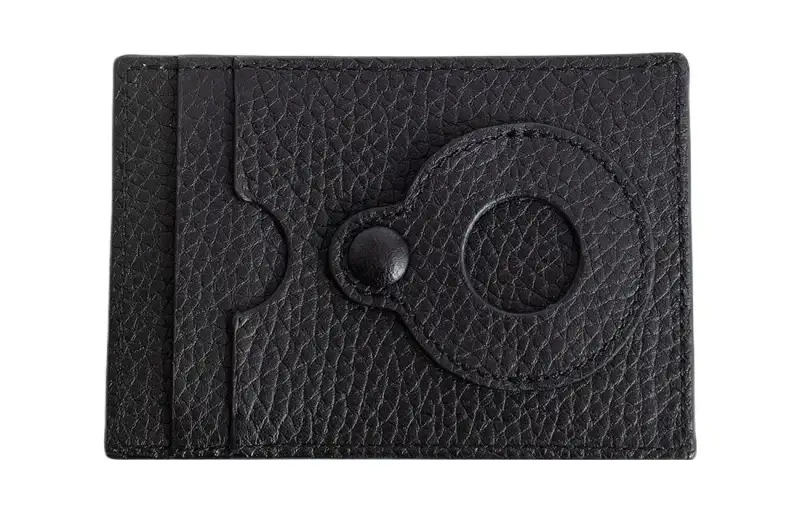 【Zoomed ImageryPrevious Season】Diag-stripe leather cardholder