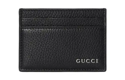 GUCCI Soho Leather Card Holder Card Holder Men's Black