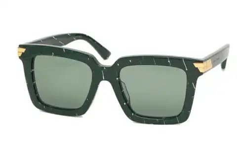 Bottega Veneta Square Sunglasses Women's Green