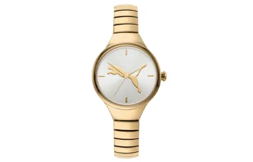PUMA Contour Series Wrist Watches Quartz Movement Stainless Steel Strap 28mm White Dial Women's Watch