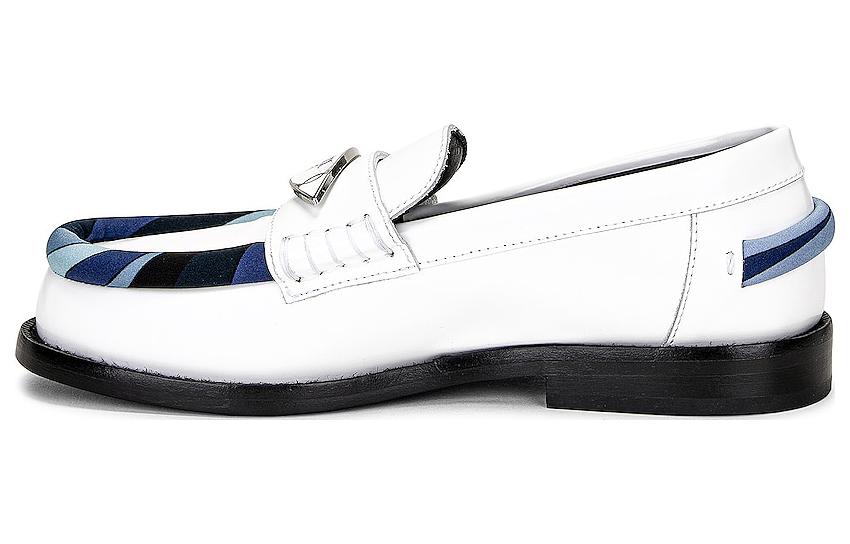 EMILIO PUCCI Круглая голова удобных лоферов женский белый