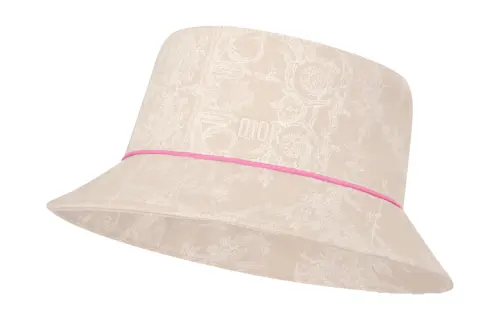 DIOR Cotton, Elastane Bucket Hats Kids' Beige
