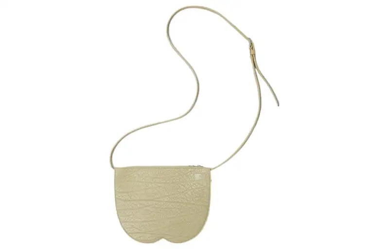 Burberry Grain Cow Leather Shoulder Bag, Crossbody Bag Women's Orion Beige