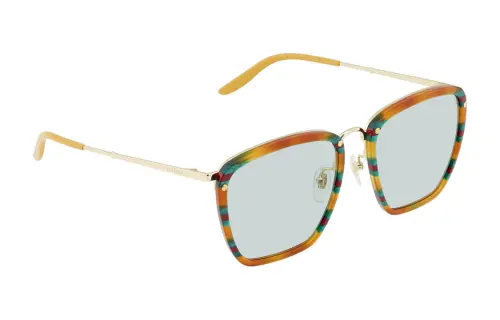 GUCCI Glue Square Sunglasses Unisex Orange
