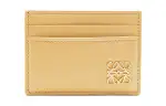 LOEWE Cow Leather Card Holder Women's Deep Butter