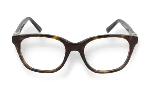 DIOR Acetate Irregular Shape Eyeglass Frames Women's Brown