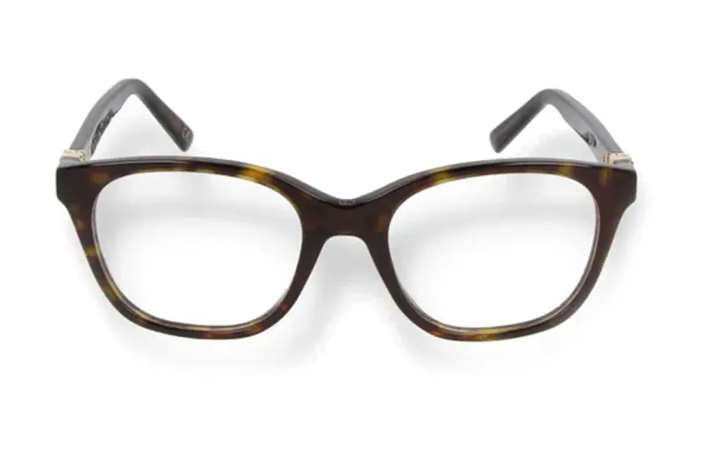 DIOR Acetate Irregular Shape Eyeglass Frames Women's Brown