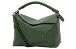 LOEWE Puzzle Grained Calfskin Handbag, Shoulder Bag, Crossbody Bag Men's Hydrangea Green