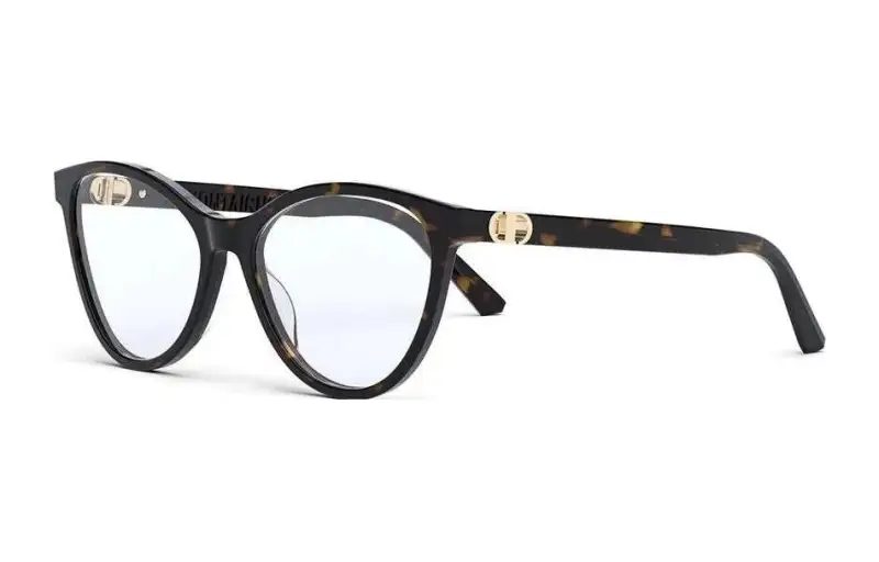 DIOR Cat Eye Eyeglass Frames Women's Tortoiseshell