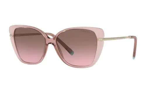 TIFFANY & CO. Plastic Metal Cat Eye Sunglasses Women's Pink