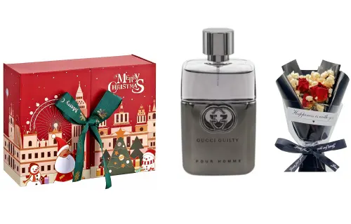 GUCCI Gucci, men's gift box, perfume, wooden set, 50 ml, 90 ml, woody notes
