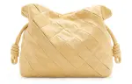 LOEWE Flamenco Nappa Sheepskin One Shoulder Crossbody Clutch Women's Butter