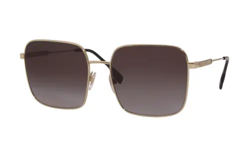 Burberry Metal Square Sunglasses Women's Gold