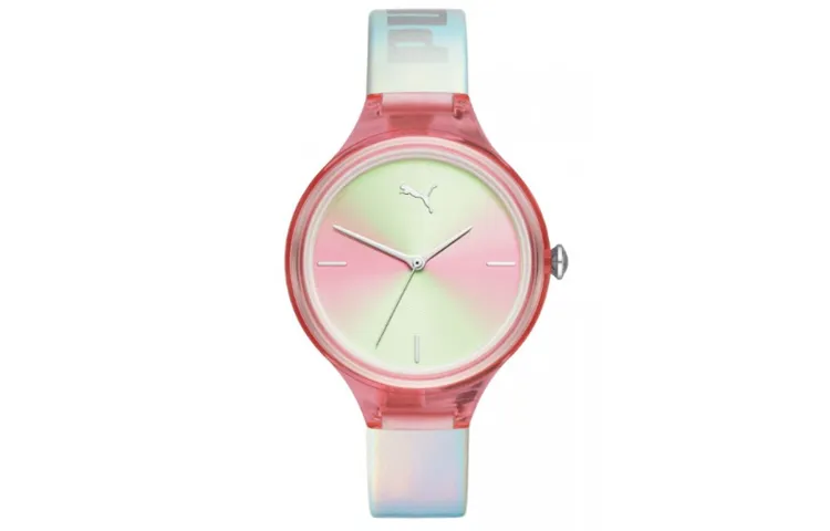 PUMA Wrist Watch Quartz Movement Leather Strap 36mm Mother of Pearl Color Watch Dial Women's Watch 30m Water Resistant
