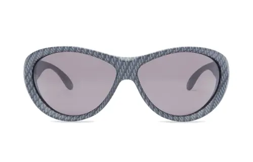 Balenciaga Nylon Oval Sunglasses Men's Gray