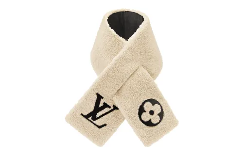 LOUIS VUITTON Knit Scarves Women's Beige