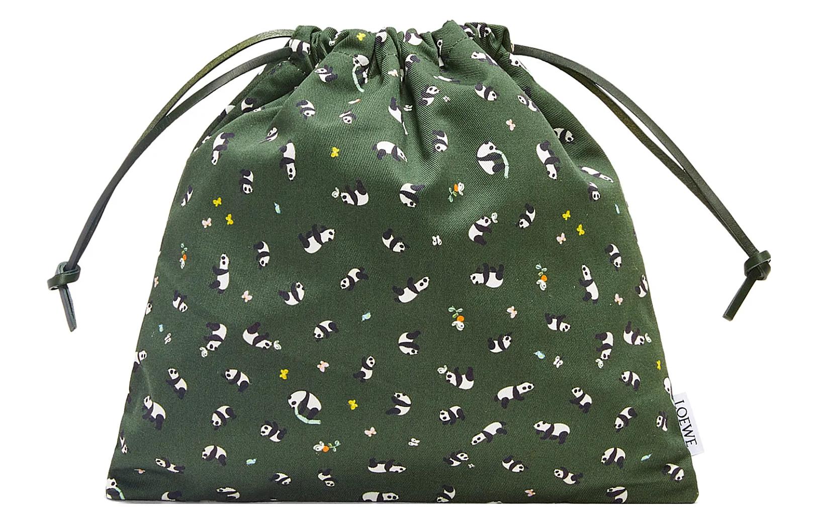 LOEWE Suna Fujita Collaboration Fabric Clutch Small Men's Hydrangea Green
