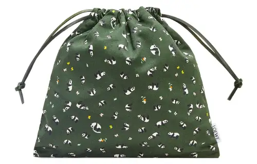 LOEWE Suna Fujita Collaboration Fabric Clutch Small Men's Hydrangea Green