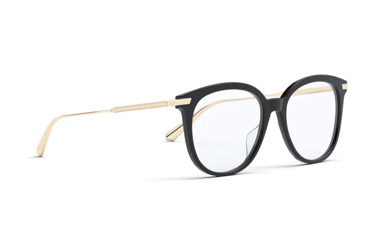 DIOR Acetate Cat Eye Eyeglass Frames Women's Black