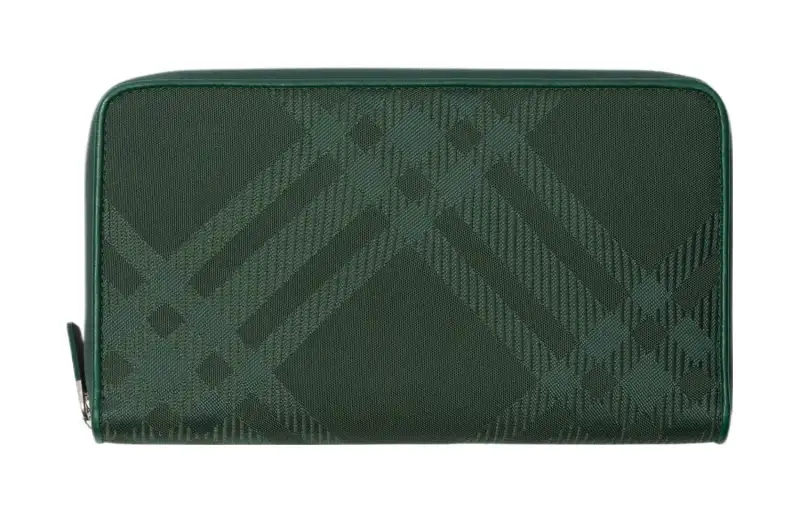 Burberry Polyamide With Polyester Wallet Large Men's Vine Green