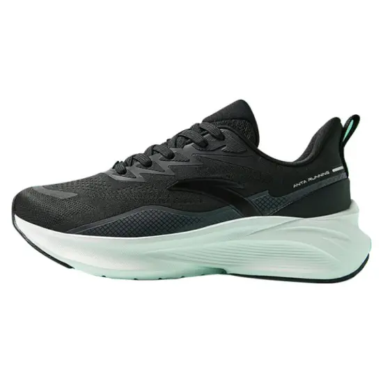 ANTA Running Shoes Women's Low-Top Basic Black/Castle Gray