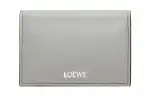 LOEWE Cow Leather Card Holder Men's Pearl Gray & Dark Gray