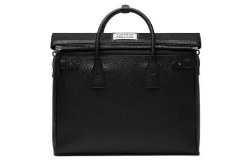 Maison Margiela 5AC Grain Cow Leather Shoulder Bag, Crossbody Bag, Handbag Men's Black