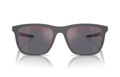 PRADA Nylon Metal Square Sunglasses Men's Black
