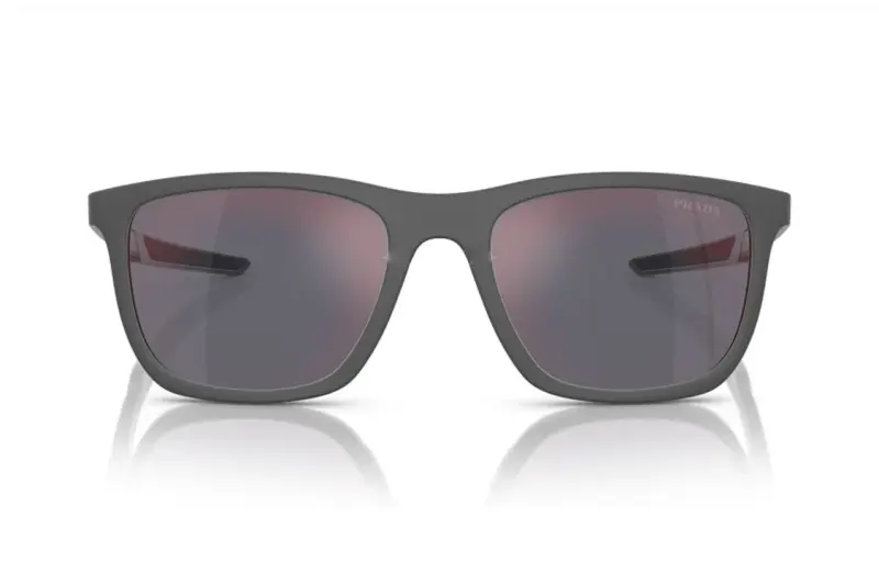 PRADA Nylon Metal Square Sunglasses Men's Black