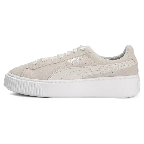Puma Suede Skateboarding Shoes Women's Low-top Gray
