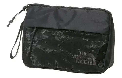 THE NORTH FACE Zip Closure Recycled Nylon Clutch Small Unisex Black