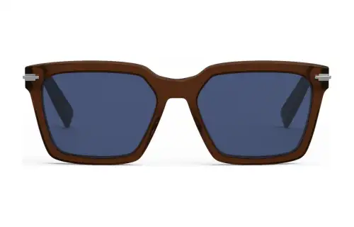 DIOR Square Sunglasses Men's Chestnut
