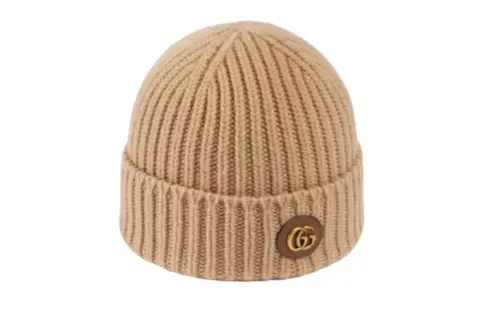 Gucci Wool cashmere hat with Double G