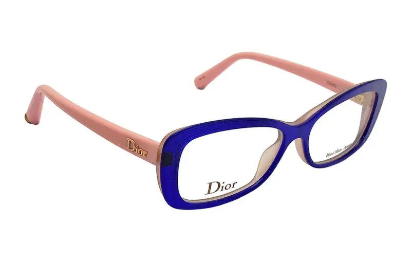 DIOR Acetate Square Eyeglass Frames Women's Pink