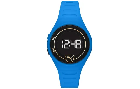 PUMA Reset V2 Series Wrist Watches Quartz Movement PU Strap 42mm Black Dial Men's Watches ['50', 149262]m Waterproof