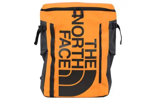THE NORTH FACE 30L Zip Closure Backpack Outdoor Bag Recycled Polyester Corn Orange Unisex
