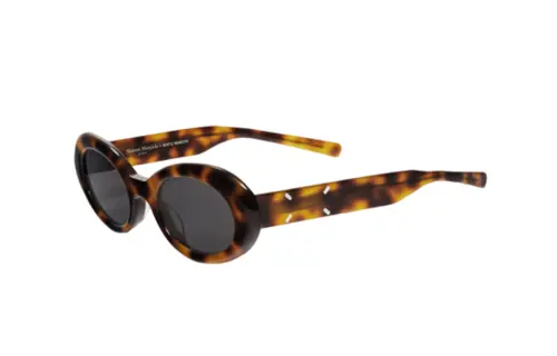 Maison Margiela Acetate Oval Sunglasses Women's Brown