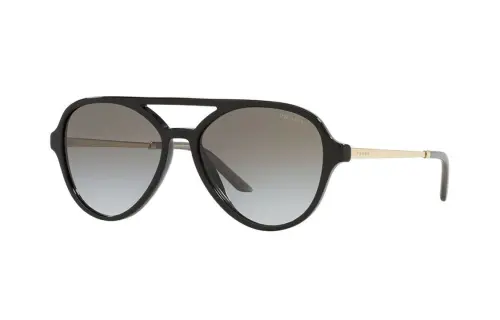 PRADA Plastic Aviator Sunglasses Unisex Black