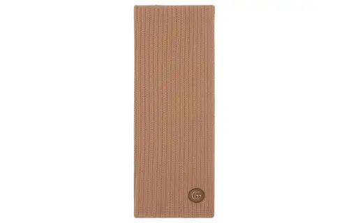 Gucci Wool cashmere scarf with Double G