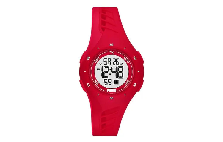 PUMA Wrist Watches Quartz Movement Silicone Strap 34mm Gray Dial Women's Watch ['100', 301050]m Waterproof