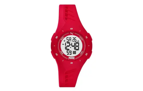 PUMA Wrist Watches Quartz Movement Silicone Strap 34mm Gray Dial Women's Watch ['100', 301050]m Waterproof