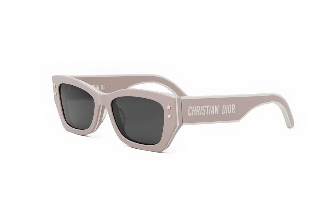 DIOR Acetate Rectangular Sunglasses Women's Pink