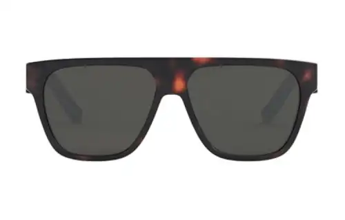 DIOR Irregular Shape Sunglasses Men's Brown
