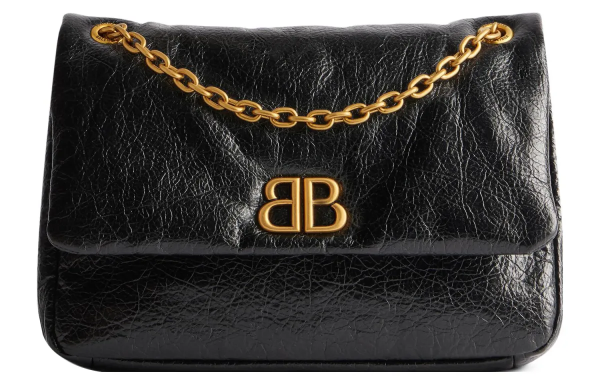 Balenciaga Fine Grained Cow Leather Handbag, Shoulder Bag Mini Women's Black