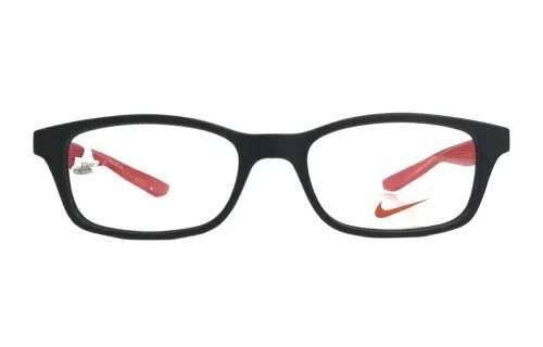 Nike Acetate Rectangular Eyeglass Frames Kids' Black